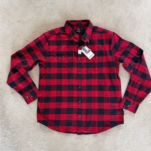 NWT Wind River Flannel Plaid Casual Button Down Shirt